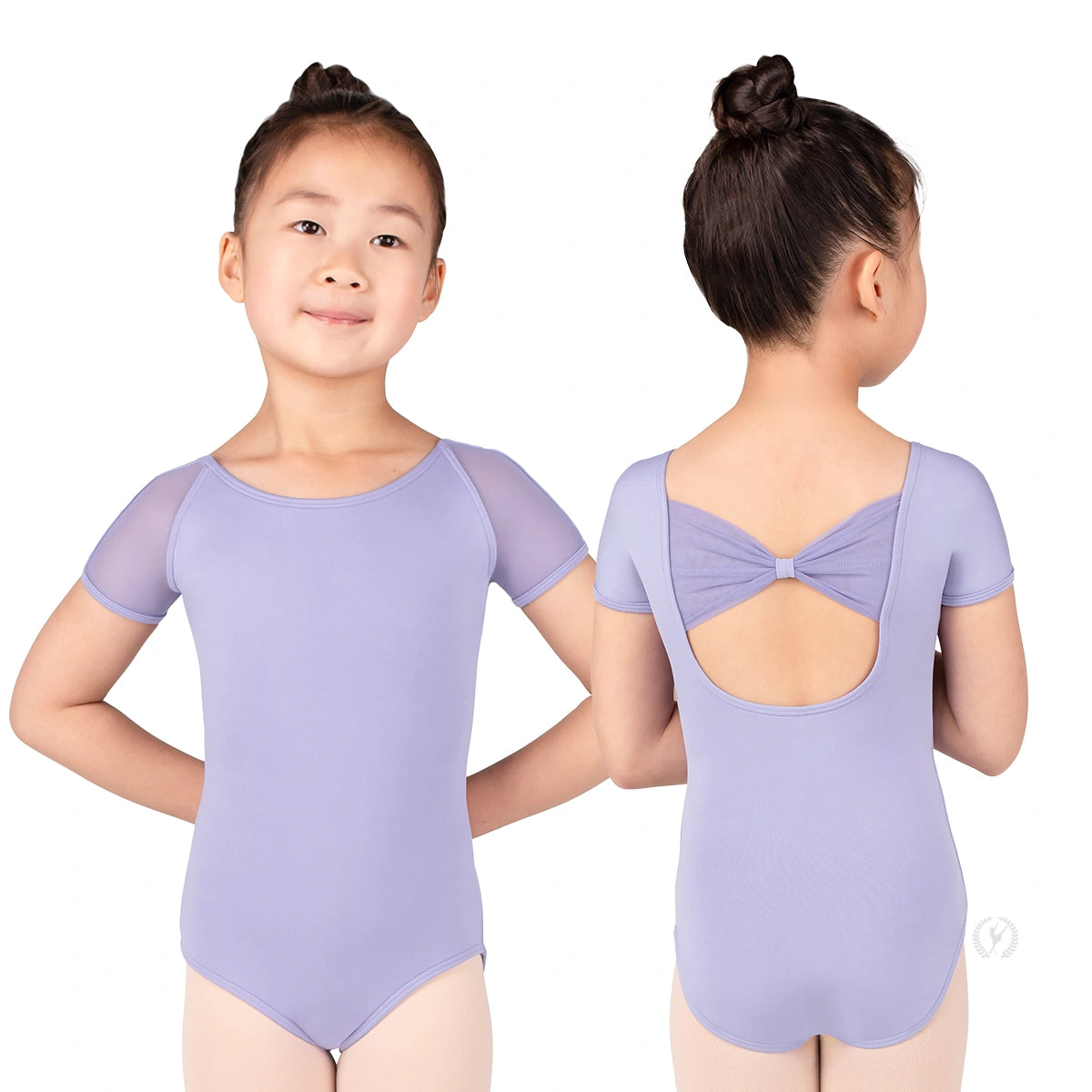 Eurotard Child Silhouette Mesh Cap Sleeve Bow Back Leotard 4141