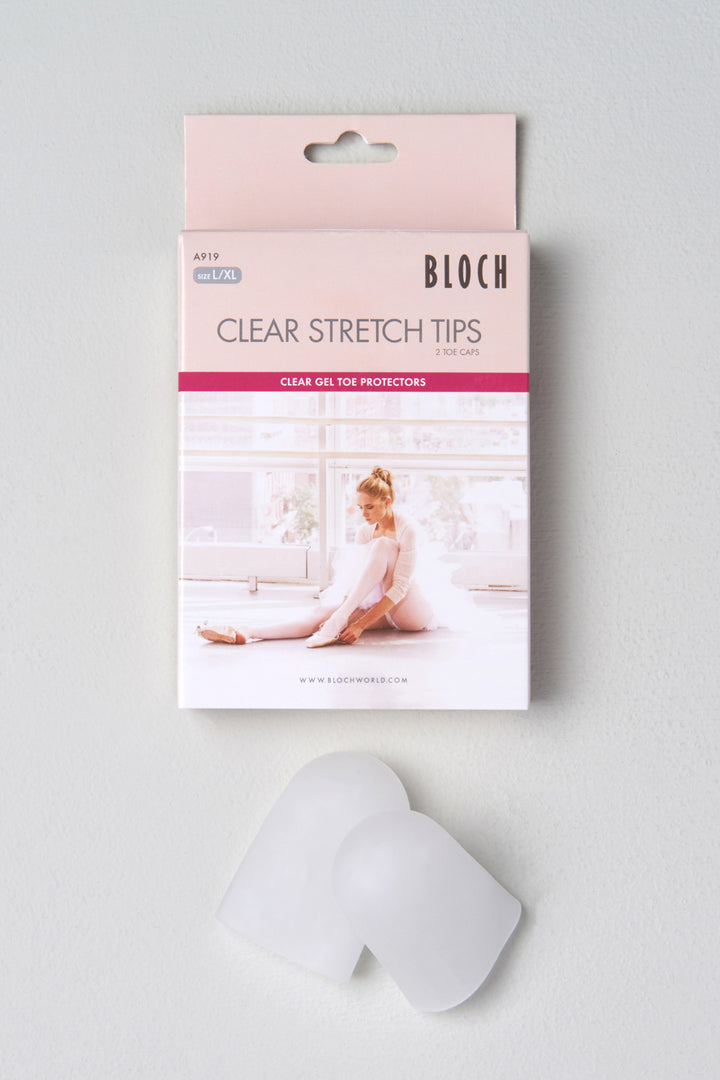Bloch Clear Stretch Tips Clear Gel Toe Protectors 2pk