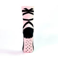 Soxs by NBG Pink and Black Pointe Slipper Heavy Weight Sock with Floor Grips