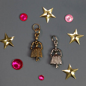 Ballerina Snow Dancer with Tutu Bracelet Charm