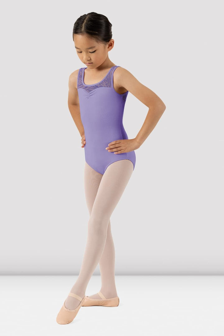 Bloch Girls Jamie Scoop Neck Mesh Back Tank Leotard CL4285
